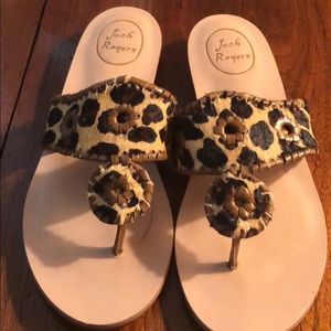 Cheetah Jack Rogers sandals